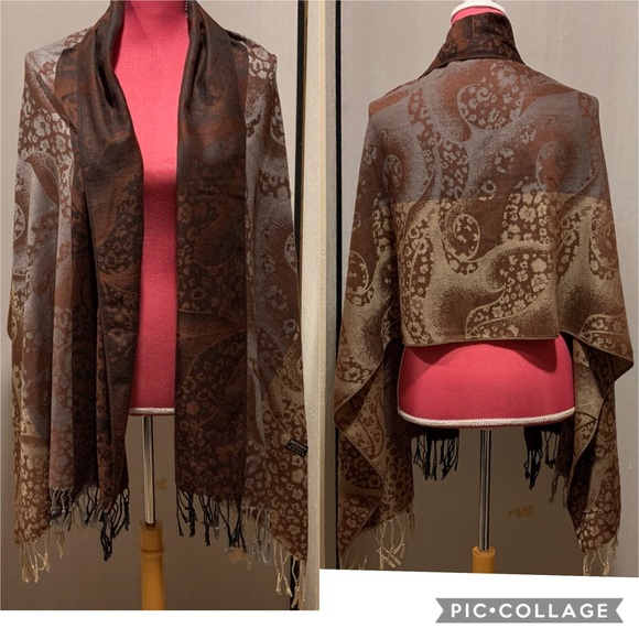 Pashmina three colors 100% pashmina - Picture 11 of 11